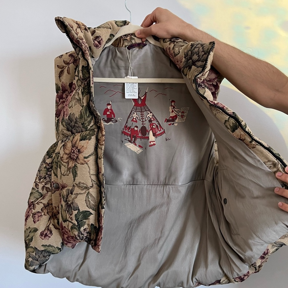 Floral Puffer Vest